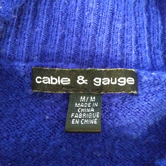 Cozy oversized royal blue cowl neck sweater - Picture 5 of 6